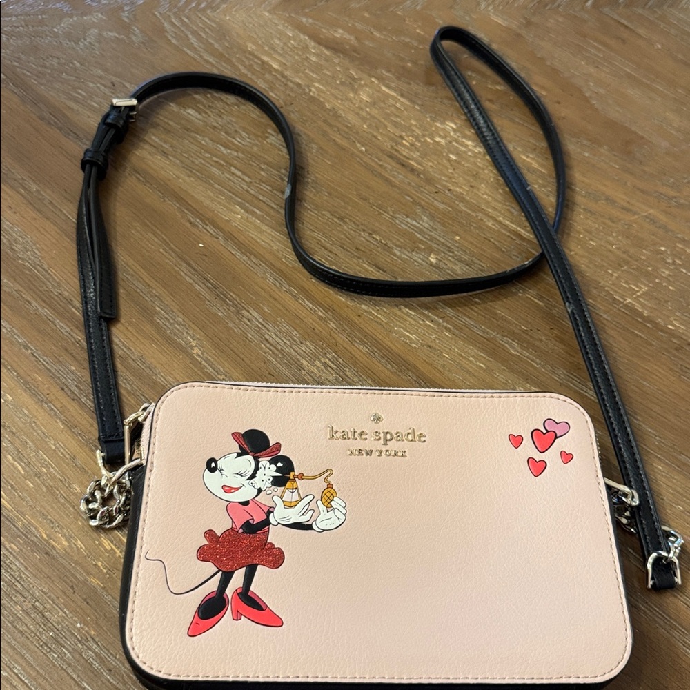 Kate Spade Pink Minnie Mouse Crossbody Bag